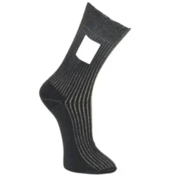 Kiristämättömät sukat Tesema Ohuet hopea kampapuuvillasukat