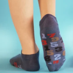 Lyhytvartiset puuvillasukat 2 pr pkt Finnwear Raitanumerot