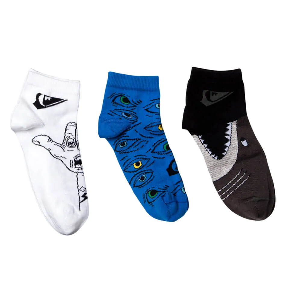 Lyhytvartiset puuvillasukat 3 pr pkt Quiksilver Ego Lyhytvartiset puuvillasukat 3 pr pkt Quiksilver Ego