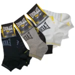 Lyhytvartiset puuvillasukat 3 pr pkt Everlast 4