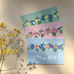 Kukkanauha - Helle Visuals - Onnittelukortti