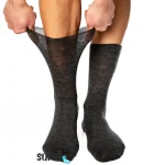 Kiristämättömät hopeamerinovillasukat